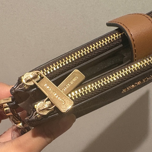 Michael Kors Dark Brown Monogram Wristlet - Picture 6 of 6